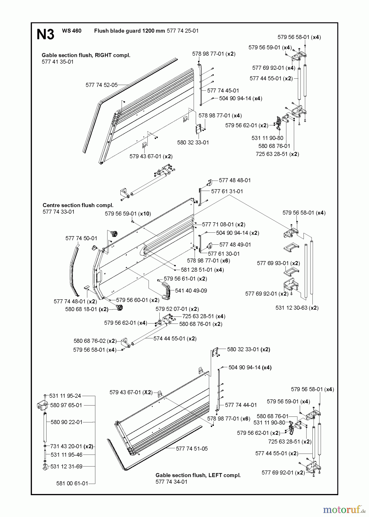 Wand und Kabelsägen WS460, 2012-07 GUARDS 1200mm #2