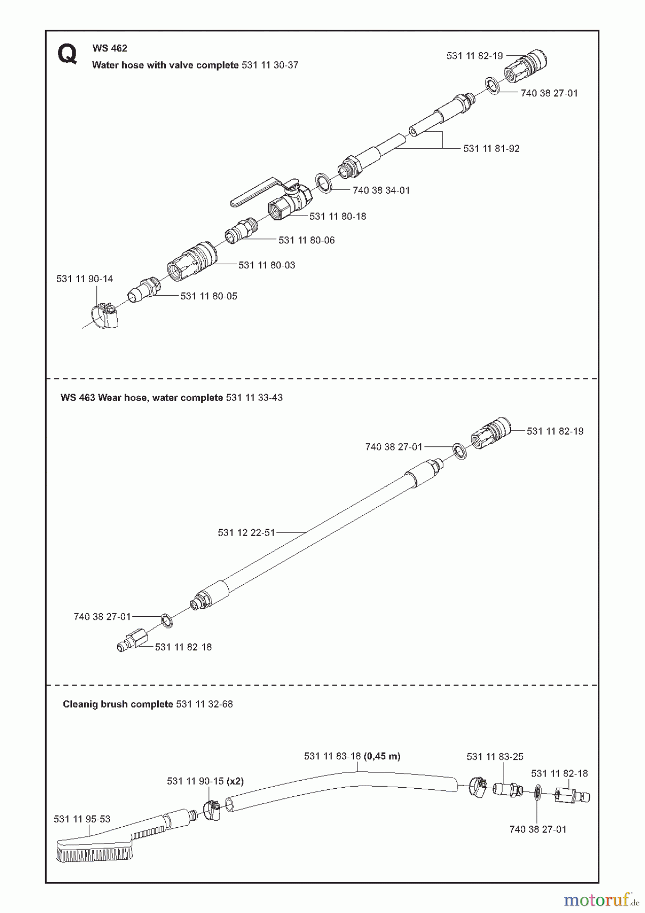 Wand und Kabelsägen WS462, 2010-10 HOSE