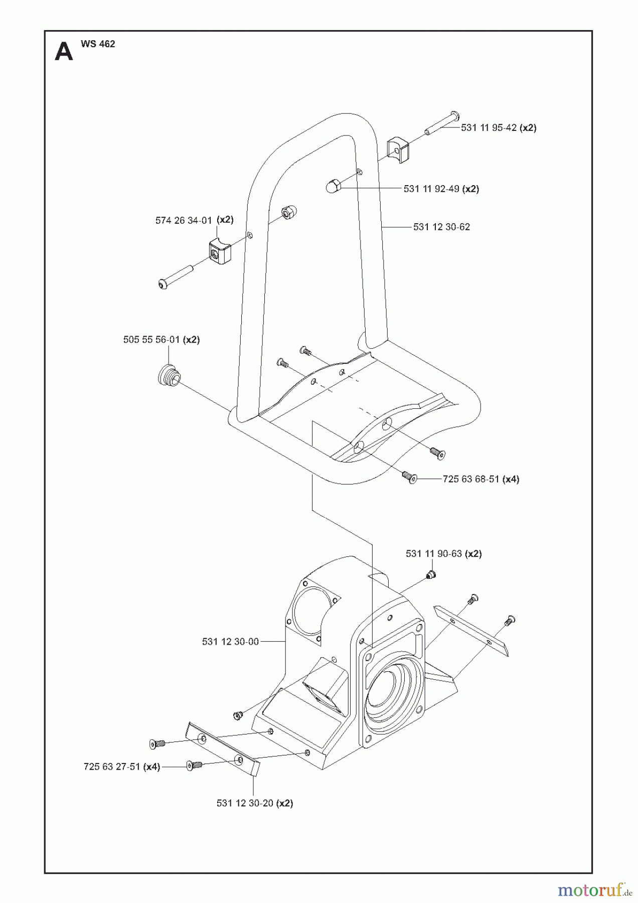 Wand und Kabelsägen WS462, 2010-10 HOUSING