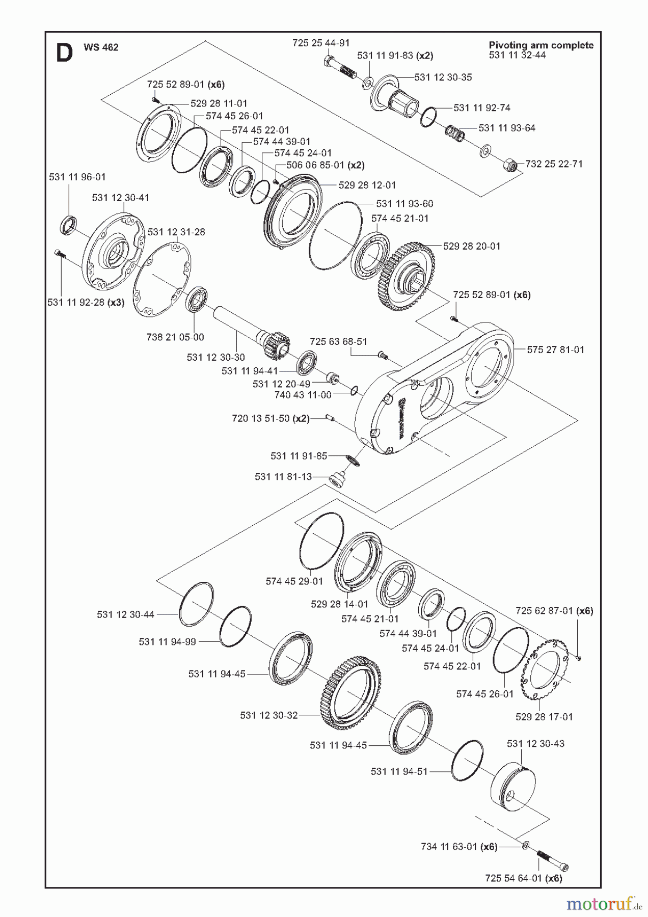  Wand und Kabelsägen WS462, 2010-10 Pivoting arm