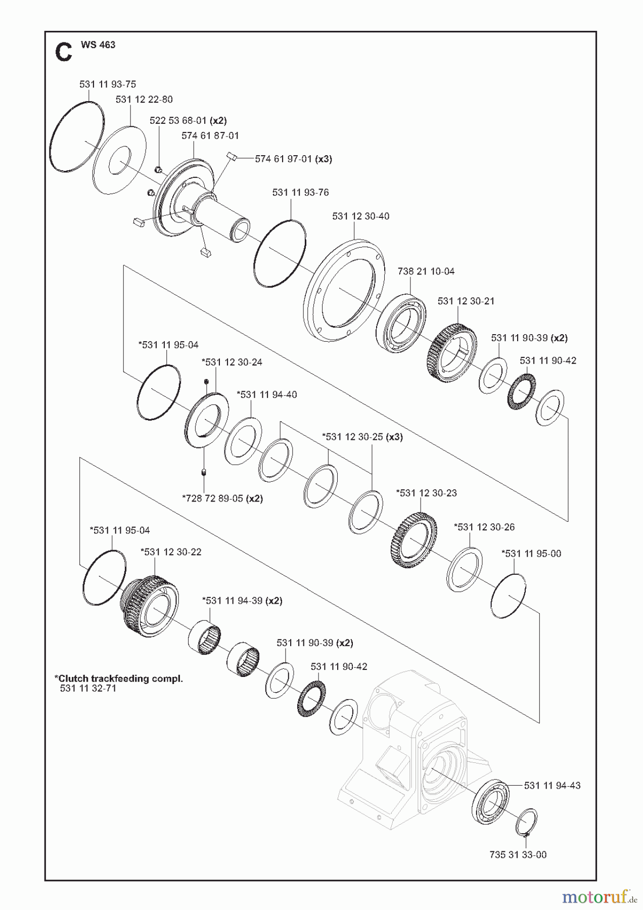  Wand und Kabelsägen WS463, 2011-02 FEEDING GEARS