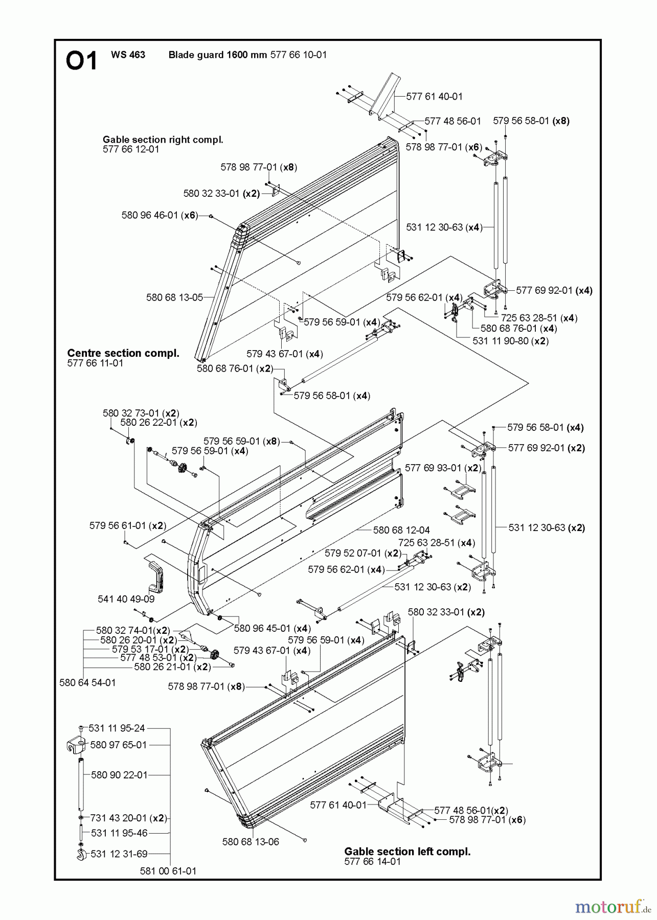  Wand und Kabelsägen WS463, 2012-07 GUARDS 1600mm #1