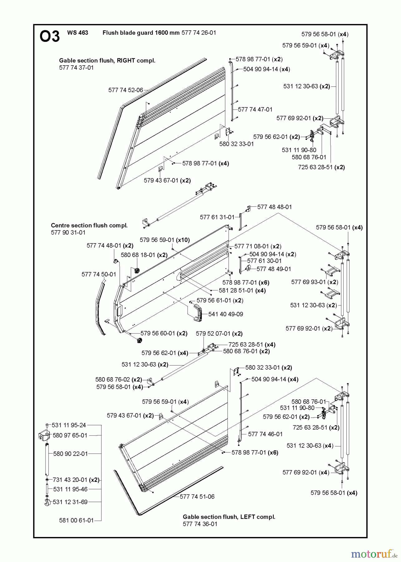 Wand und Kabelsägen WS463, 2012-07 GUARDS 1600mm #3
