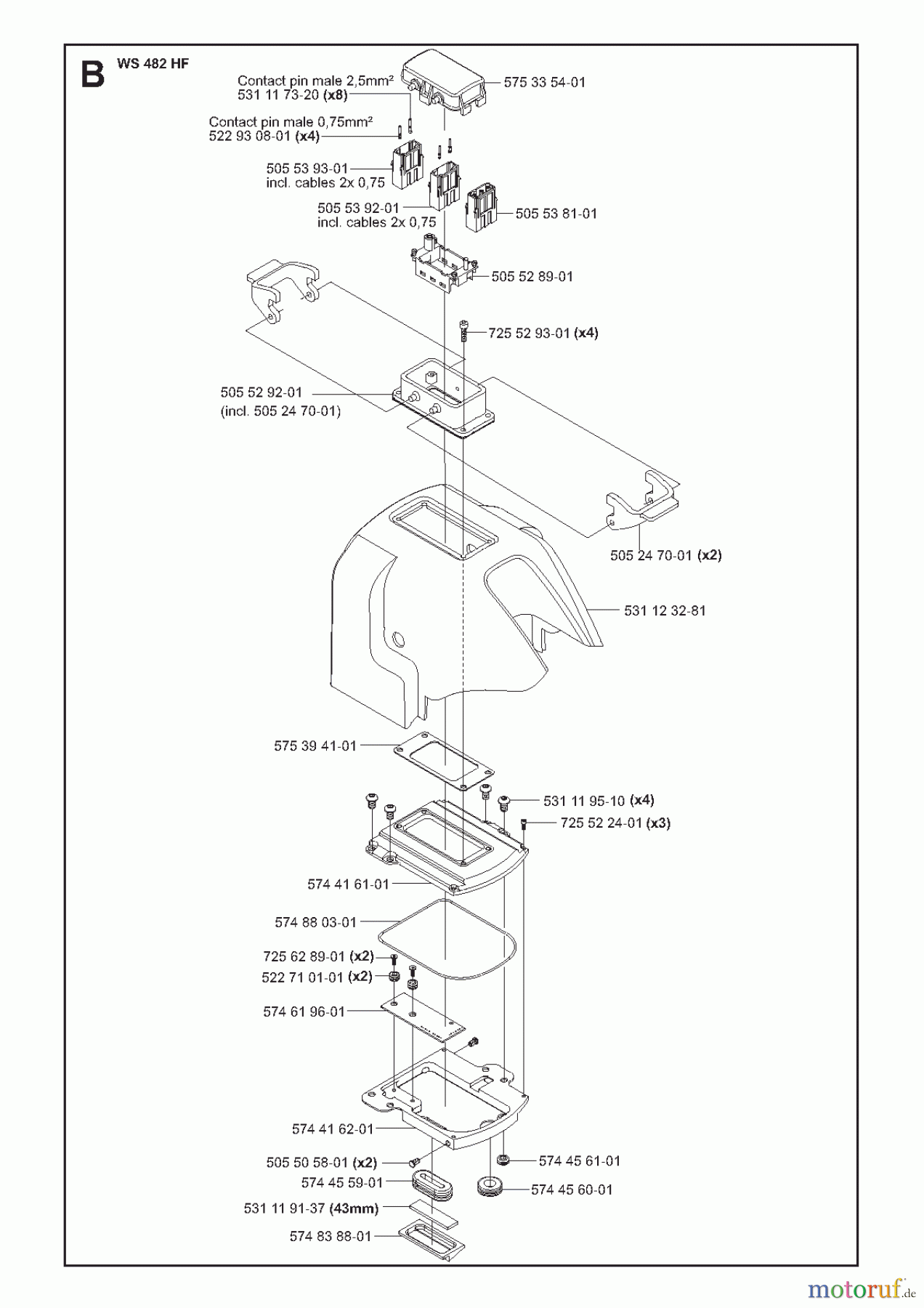 Wand und Kabelsägen WS482 HF, 2011-04 ELECTRICAL