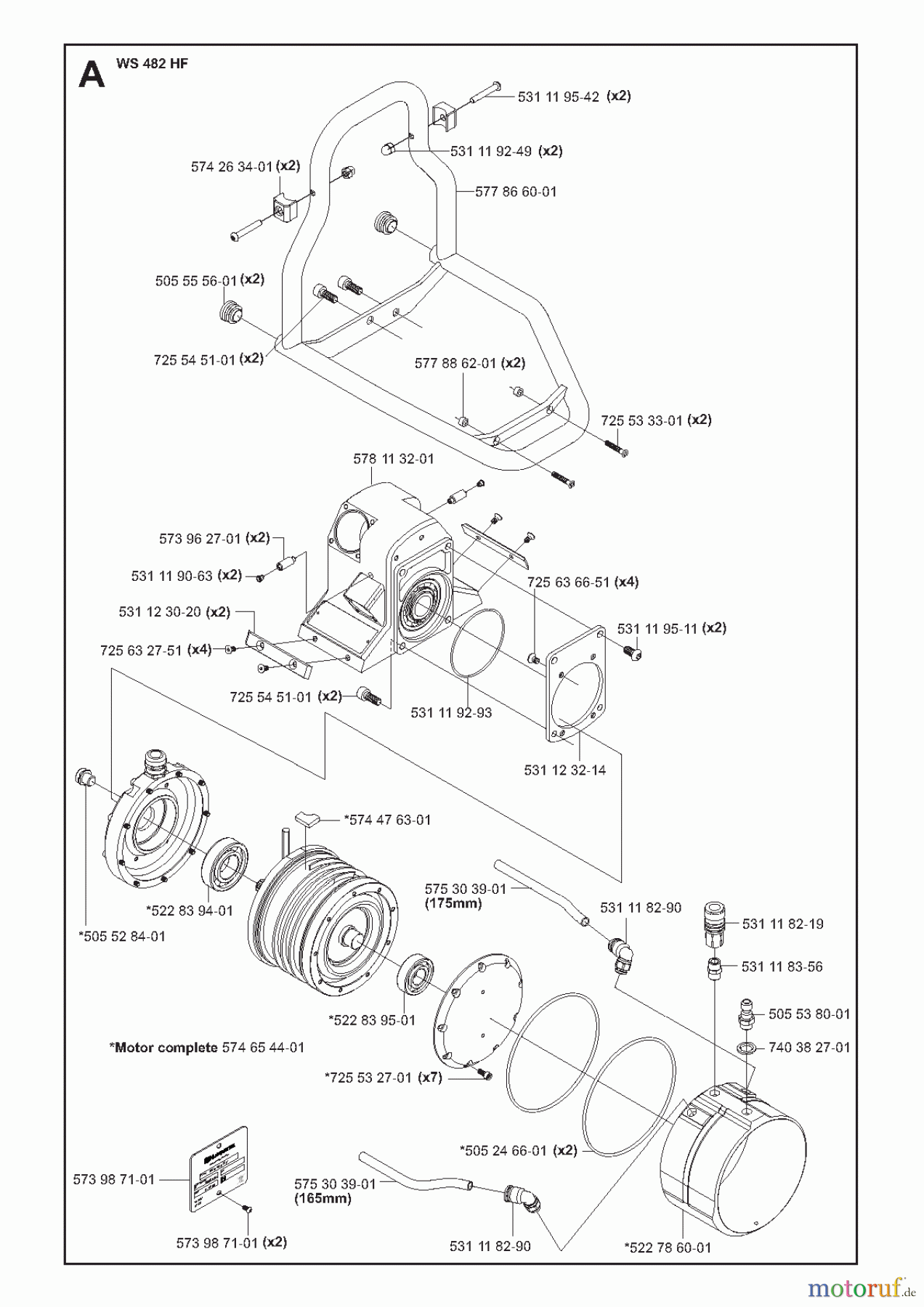 Wand und Kabelsägen WS482 HF, 2011-04 HOUSING