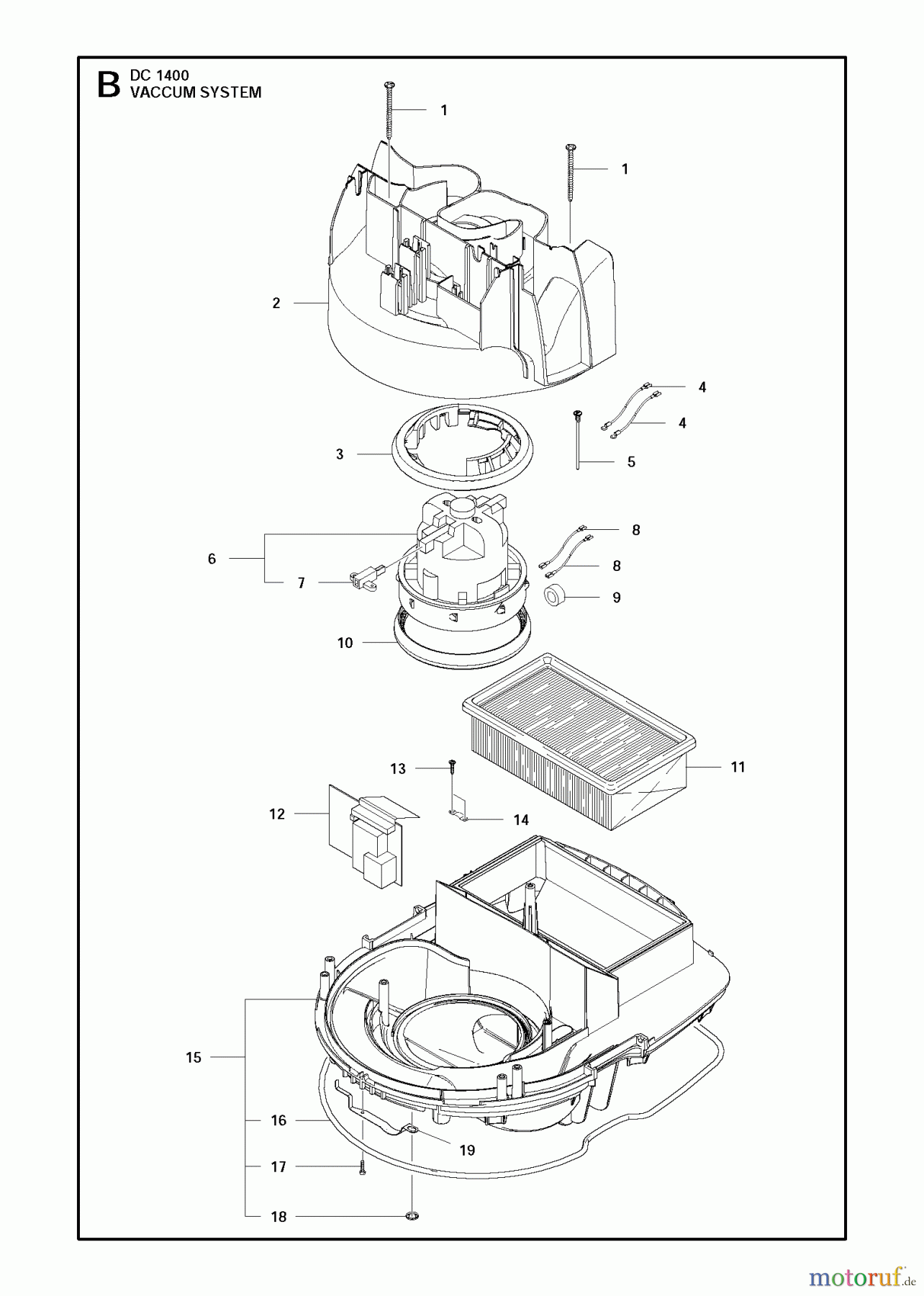 Oberflächenvorbereitungs Einheiten DC 1400, 2011-11 VACCUM SYSTEM