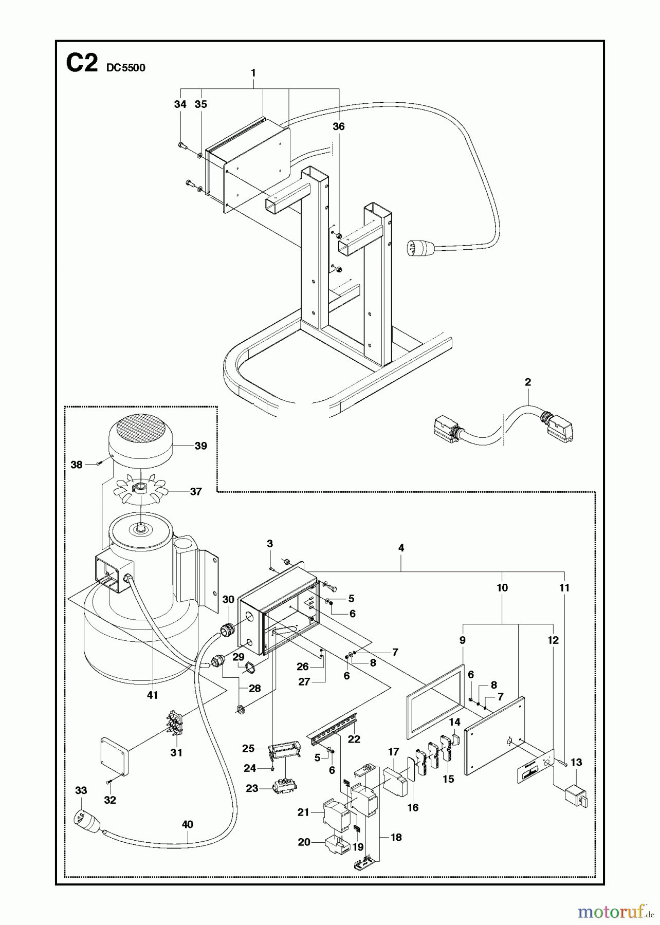 Oberflächenvorbereitungs Einheiten DC 5500, 2009-11 REPAIR PARTS #1