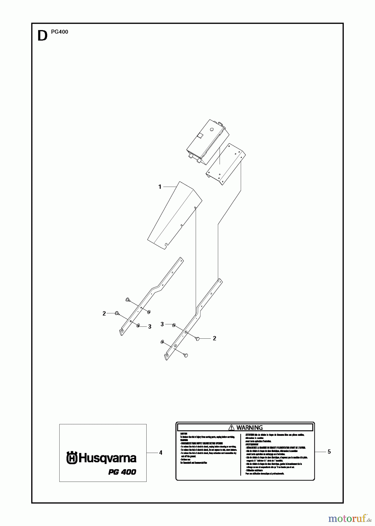 Oberflächenvorbereitungs Einheiten PG 400, from serial number 148 and forward, 2012-05 DUST COVER