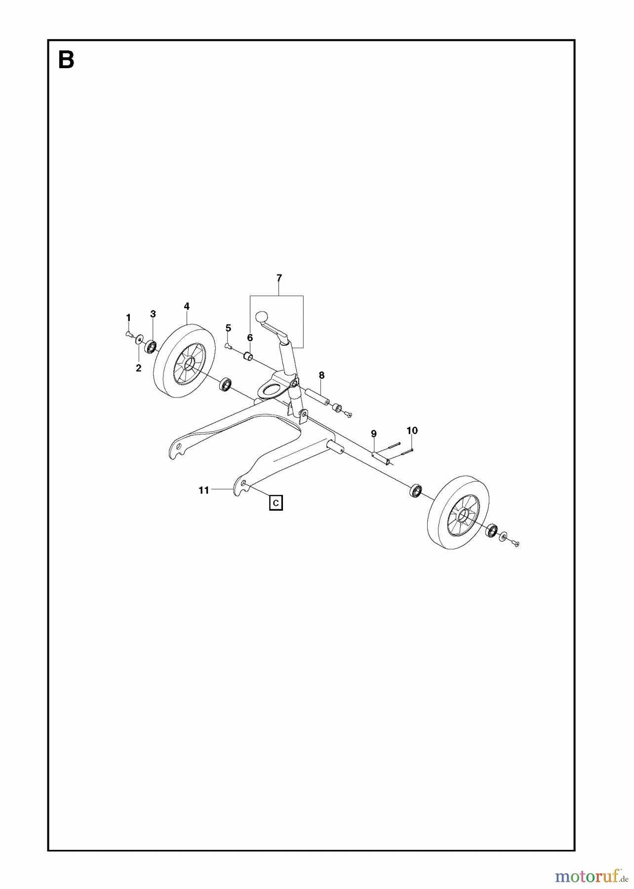 Oberflächenvorbereitungs Einheiten PG 400, Serial number 1-147, 2008-09 CHASSIS / FRAME