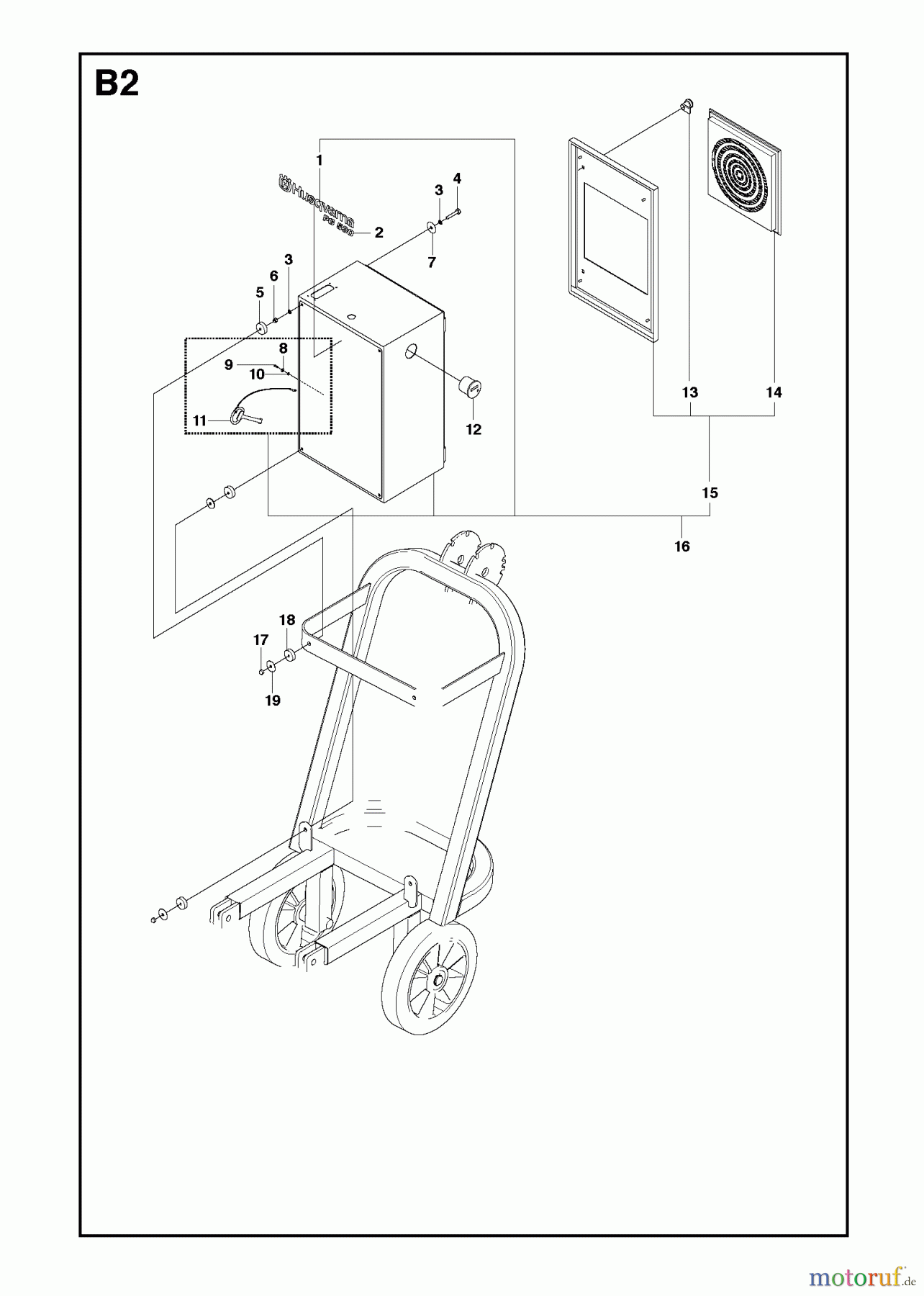  Oberflächenvorbereitungs Einheiten PG 530, Machine 0904-01 and forward, 2010-02 Electrical Box externals