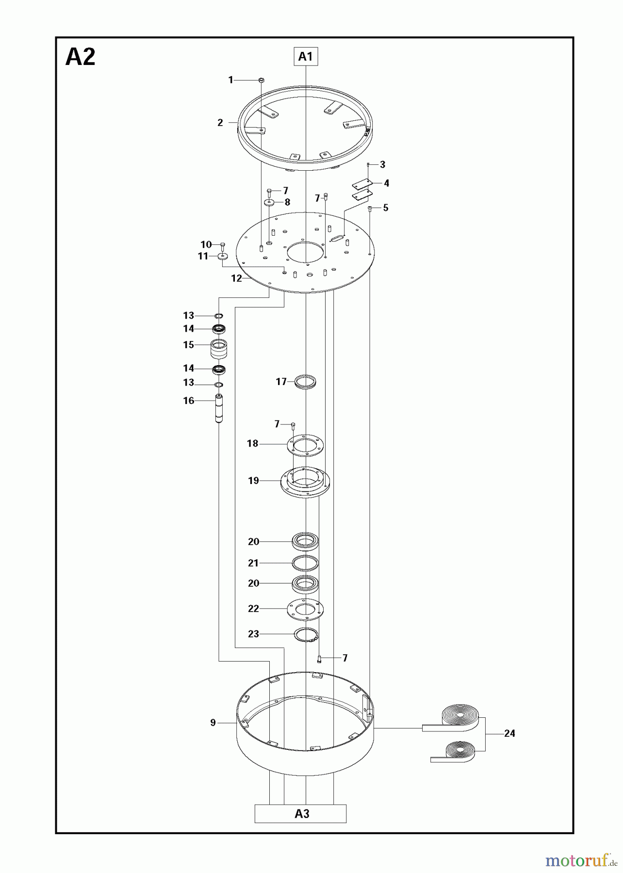  Oberflächenvorbereitungs Einheiten PG 530, To machine number 1208-3, 2008-10 Grinding Head 1