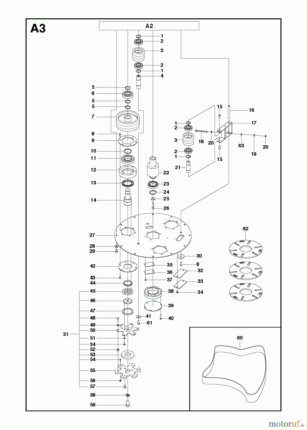 Oberflächenvorbereitungs Einheiten PG 680, Machine 0904-1 and forward, 2009-07 Grinding Head 2