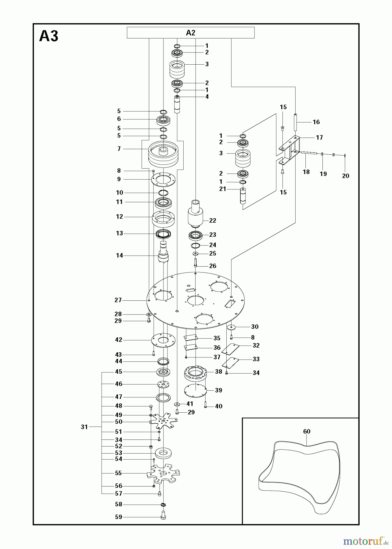 Oberflächenvorbereitungs Einheiten PG 680, To machine number 1108-9, 2008-09 Grinding Head 2