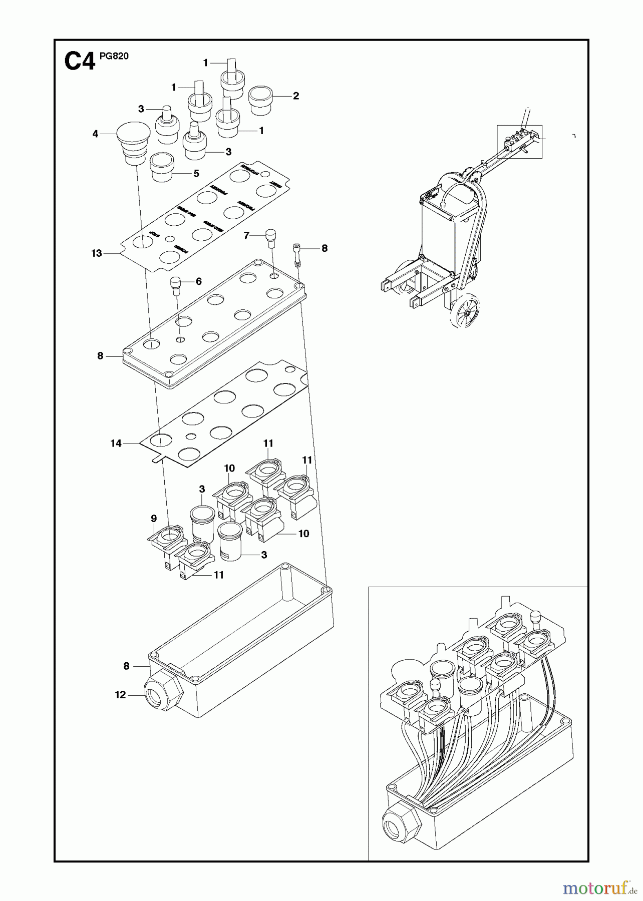 Oberflächenvorbereitungs Einheiten PG 820, To machine 0904-1 and forward, 2009-07 ELECTRICAL #1