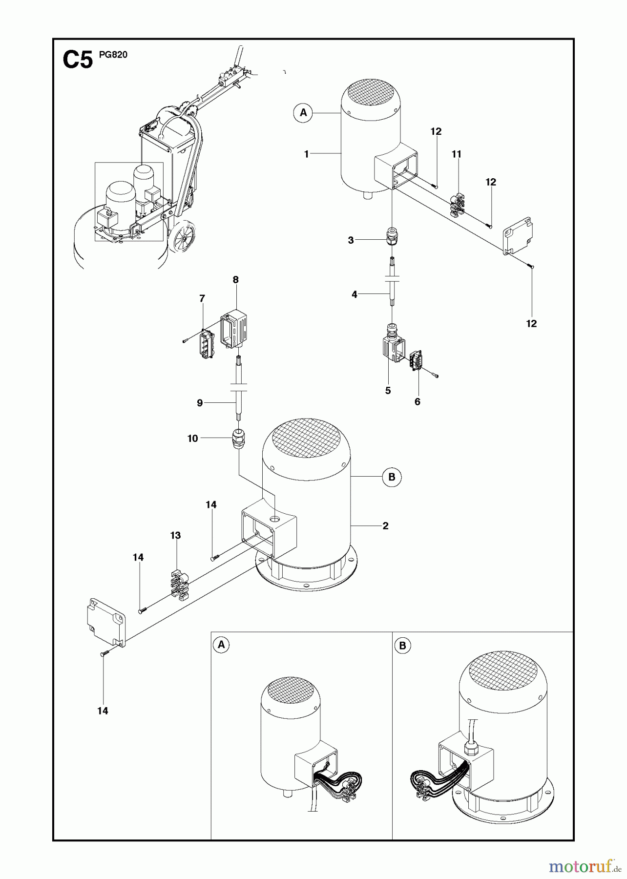 Oberflächenvorbereitungs Einheiten PG 820, To machine 0904-1 and forward, 2009-07 ELECTRICAL #3