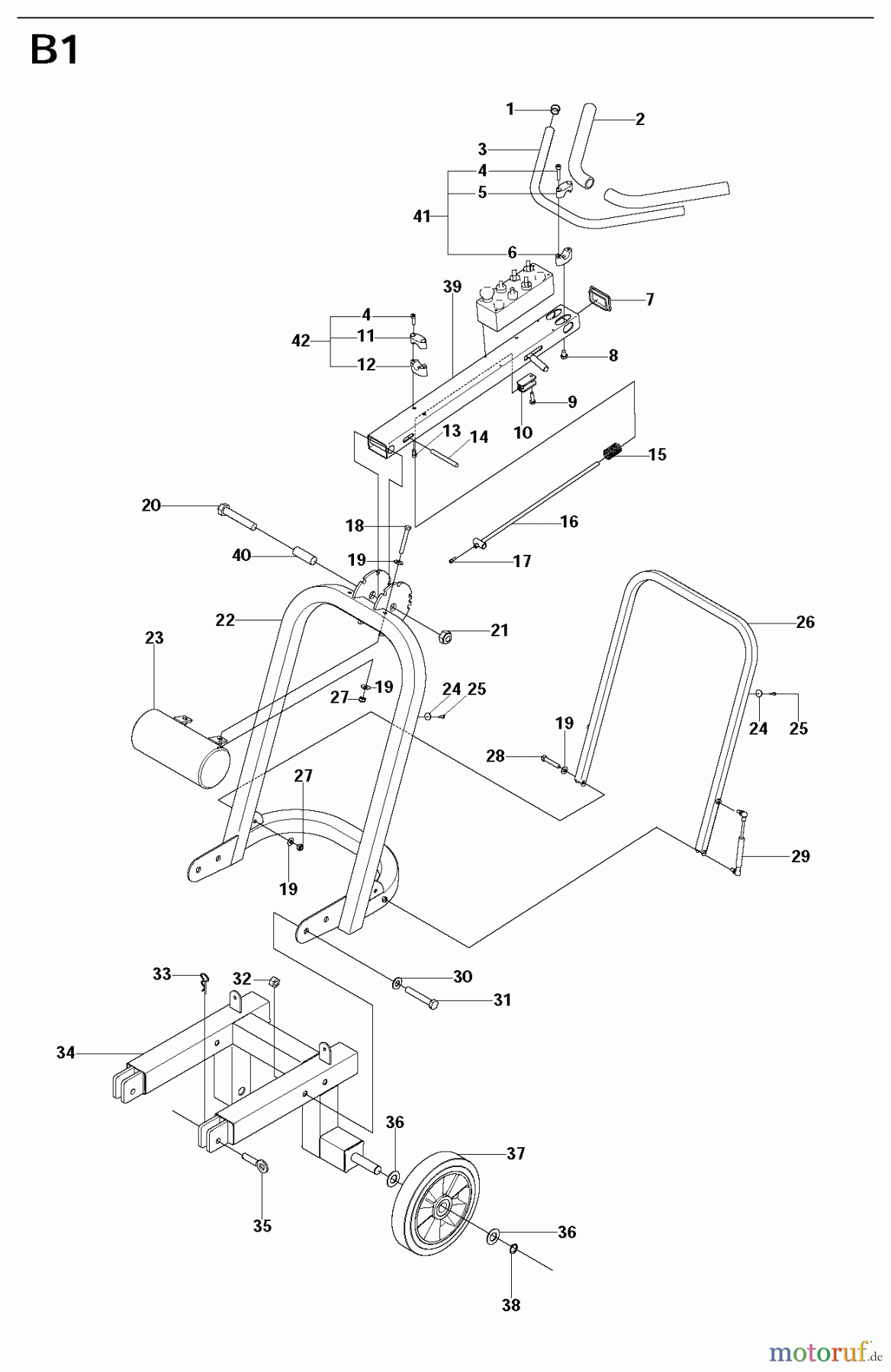 Oberflächenvorbereitungs Einheiten PG 820, To machine number 1108-8, 2008-09 CHASSIS / FRAME