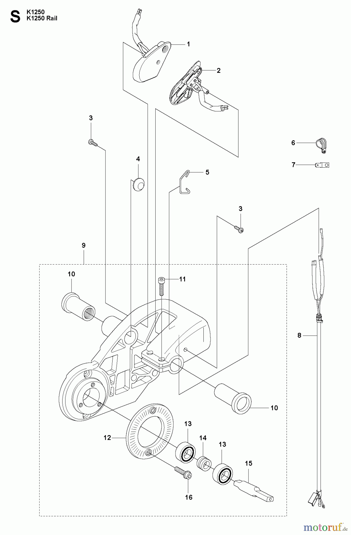  Trennschneider, Cut-Off K1250 Active, 2008-01 HOUSING