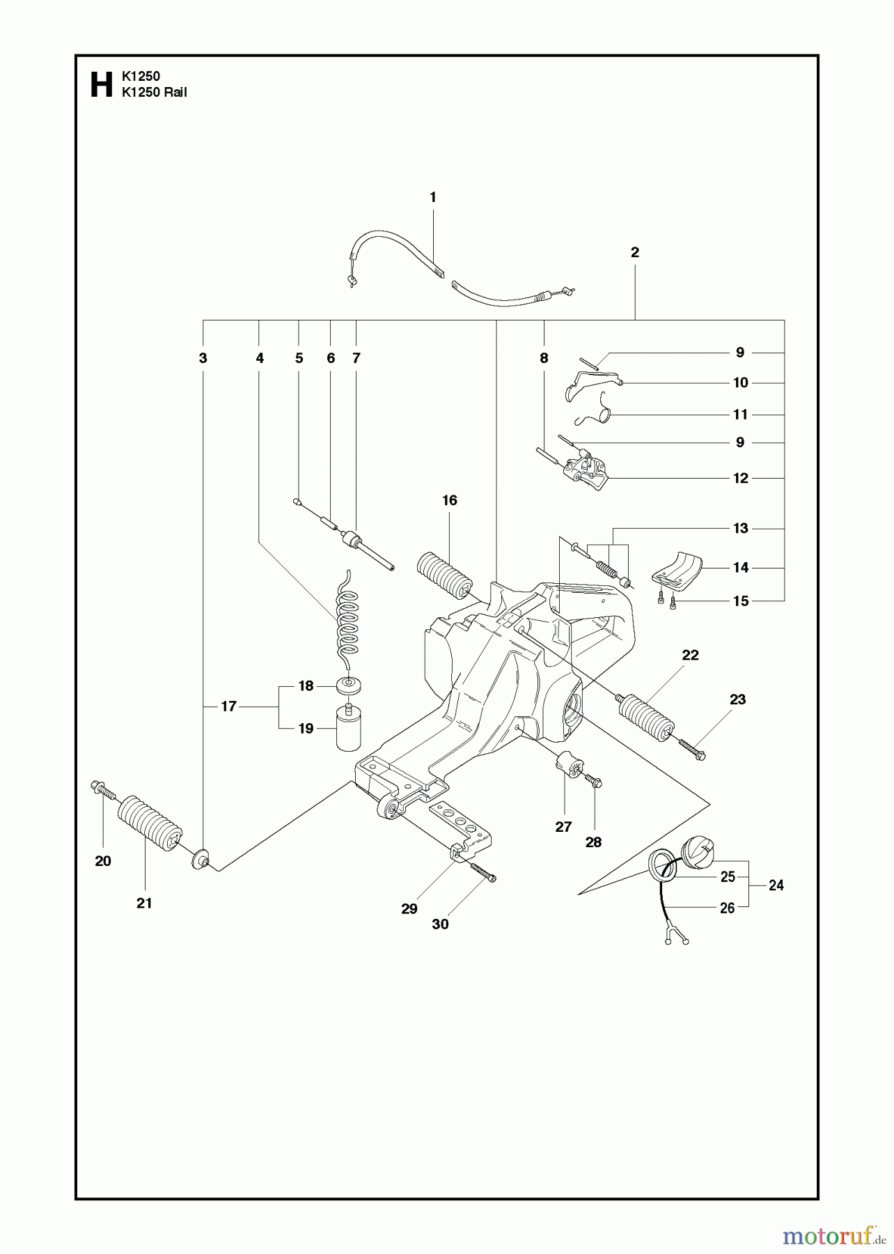  Trennschneider, Cut-Off K1250 Active, 2010-02 FUEL TANK