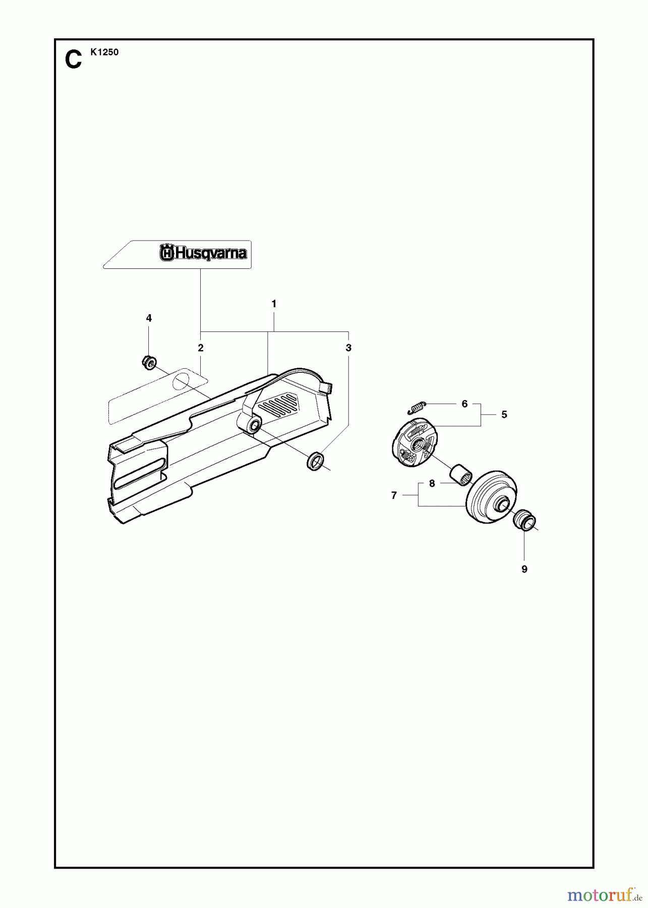  Trennschneider, Cut-Off K1250 Active, 2008-01 BELT GUARD #2