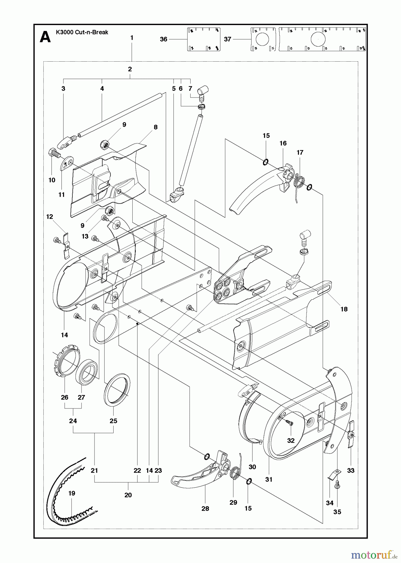  Trennschneider, Cut-Off K3000 Cut-n-Break, 2008-05 CUTTER ARM