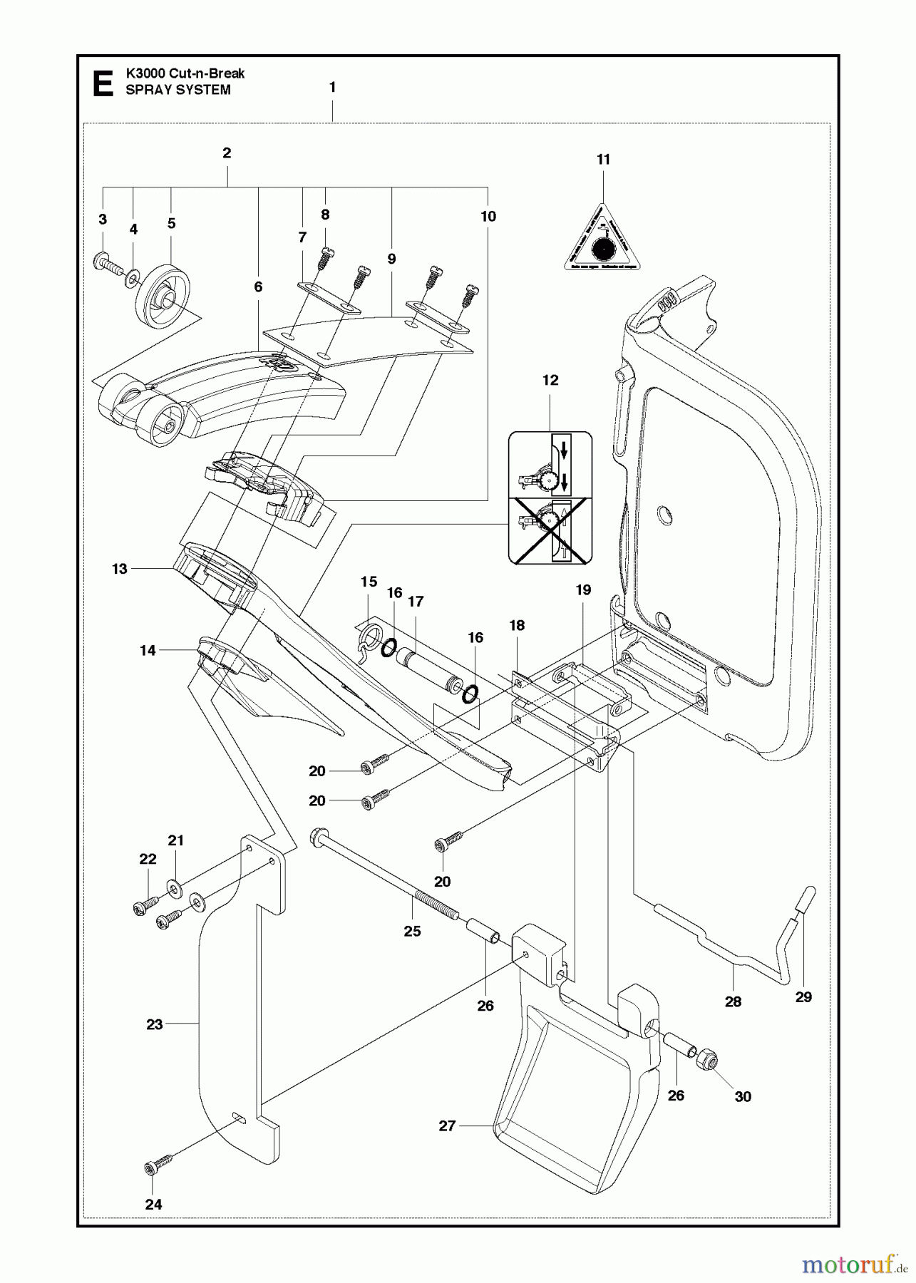  Trennschneider, Cut-Off K3000 Cut-n-Break, 2013-06 SPRAY SYSTEM