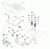 Husqvarna YTH 180 (954000662) (HN18H42A) - Yard Tractor (1994-01 & After) Listas de piezas de repuesto y dibujos Seat Assembly