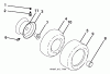 Husqvarna YTH 22V42LS (96043008700) - Yard Tractor (2009-12 & After) Listas de piezas de repuesto y dibujos Wheels and Tires