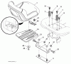Husqvarna YTH 2348 (917.289571) - Yard Tractor (2010-04 & After) (Sears Craftsman) Listas de piezas de repuesto y dibujos Seat Assembly