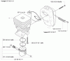 Husqvarna 326 EX - Handheld Edger (E-TECH 2) (2002-02 & After) Listas de piezas de repuesto y dibujos Piston / Cylinder / Muffler
