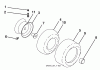 Husqvarna 2042LS (96043006200) - Lawn Tractor (2008-11 & After) Listas de piezas de repuesto y dibujos Wheels and Tires