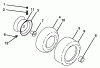 Husqvarna GTH 2654 (96023000600) - Garden Tractor (2005-03 & After) Listas de piezas de repuesto y dibujos Wheel & Tires