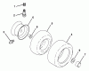 Husqvarna LR 121 (954140001) (HCLR120A) - Lawn Tractor (1996-08 & After) Listas de piezas de repuesto y dibujos Wheels & Tires