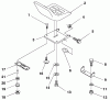 Husqvarna LR 122 (954140014B) - Lawn Tractor (1999-03 & After) Ersatzteile Seat