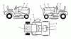 Husqvarna LRH 125 (954000622) (HN125HR38B) - Lawn Tractor (1994-01 & After) Spareparts Decals
