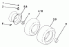 Husqvarna LT 18542 B (954571748) - Lawn Tractor (2004-02 & After) Listas de piezas de repuesto y dibujos Wheels & Tires