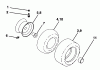 Husqvarna LTH 120 (954140003A) - Lawn Tractor (1997-12 & After) Listas de piezas de repuesto y dibujos Wheels And Tires