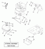 Husqvarna LTH 120 (954140106B) - Lawn Tractor (2000-01 & After) Listas de piezas de repuesto y dibujos Engine