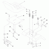 Husqvarna LTH 1342B (954567031) - Lawn Tractor (2001-01 & After) Listas de piezas de repuesto y dibujos Seat Assembly