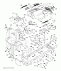 Husqvarna LTH 174 (96041024501) - Lawn Tractor (2012-05 & After) Listas de piezas de repuesto y dibujos CHASSIS ENCLOSURES