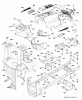 Husqvarna LTH 2038R (96041028301) - Lawn Tractor (2013-05) Listas de piezas de repuesto y dibujos CHASSIS ENCLOSURES
