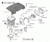 Jonsered 2040 - Chainsaw (1993-11) Listas de piezas de repuesto y dibujos CYLINDER PISTON