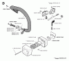 Jonsered 2040 - Chainsaw (1993-11) Listas de piezas de repuesto y dibujos FRONT HANDLE MUFFLER OIL PUMP