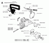 Jonsered 2040 - Chainsaw (1995-11) Listas de piezas de repuesto y dibujos CHAIN BRAKE CLUTCH COVER