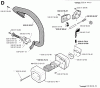 Jonsered 2040 - Chainsaw (1996-10) Spareparts HANDLE