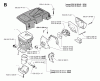 Jonsered 2040 - Chainsaw (1998-10) Listas de piezas de repuesto y dibujos CYLINDER PISTON