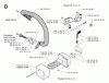 Jonsered 2036 - Chainsaw (1998-10) Listas de piezas de repuesto y dibujos FRONT HANDLE MUFFLER OIL PUMP