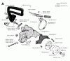 Jonsered 2045 - Chainsaw (1993-05) Listas de piezas de repuesto y dibujos CHAIN BRAKE CLUTCH COVER