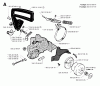 Jonsered 2050 - Chainsaw (1994-09) Listas de piezas de repuesto y dibujos CHAIN BRAKE CLUTCH COVER