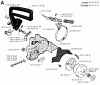 Jonsered 2050 - Chainsaw (1994-12) Listas de piezas de repuesto y dibujos CHAIN BRAKE CLUTCH COVER