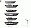 Jonsered 2041 - Chainsaw (1994-12) Spareparts DECALS